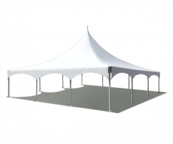 30' x 30' HIGH PEAK WHITE TENT