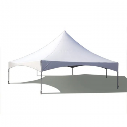 40' HEXAGON PREMIUM HIGH PEAK WHITE TENT